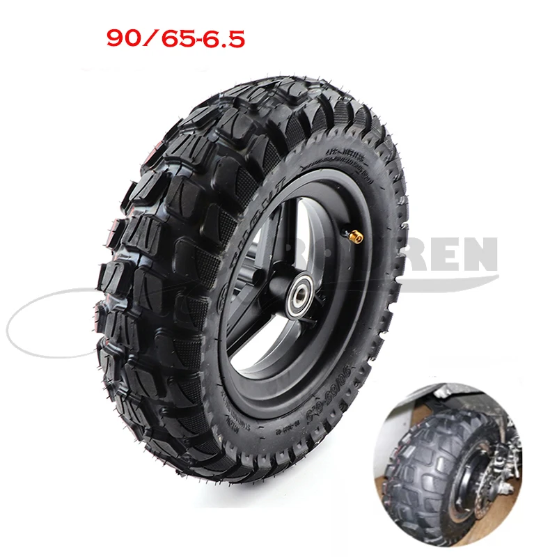 

Electric Scooter Parts 90/65-6.5 Vacuum Tyre with Alloy Hub 11 Inch Thickened Tubeless Wheel Tire