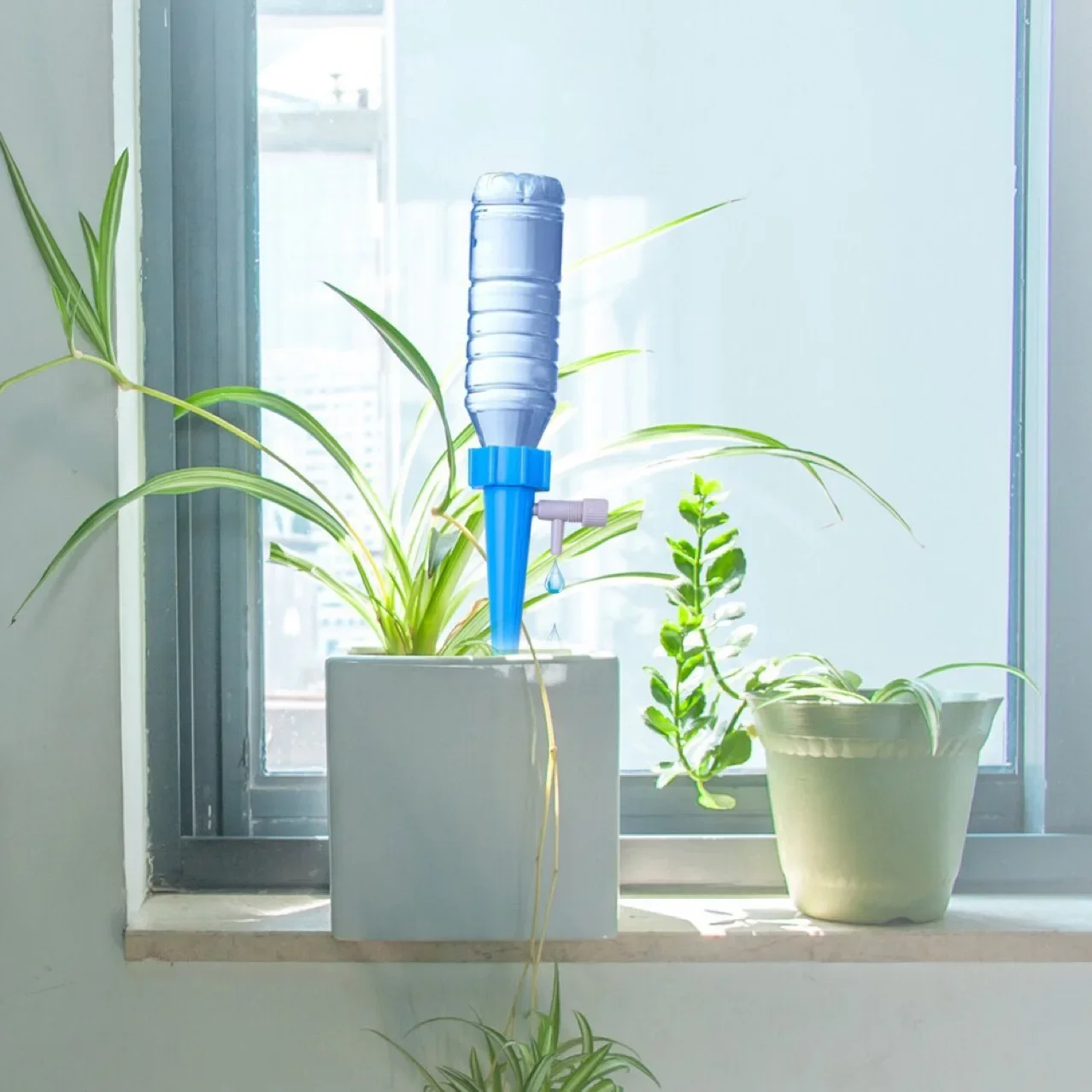 Sistema de irrigação por gotejamento automático, pico de rega automática para plantas de flores, estufa, jardim, dispositivo gotejador de água automático ajustável