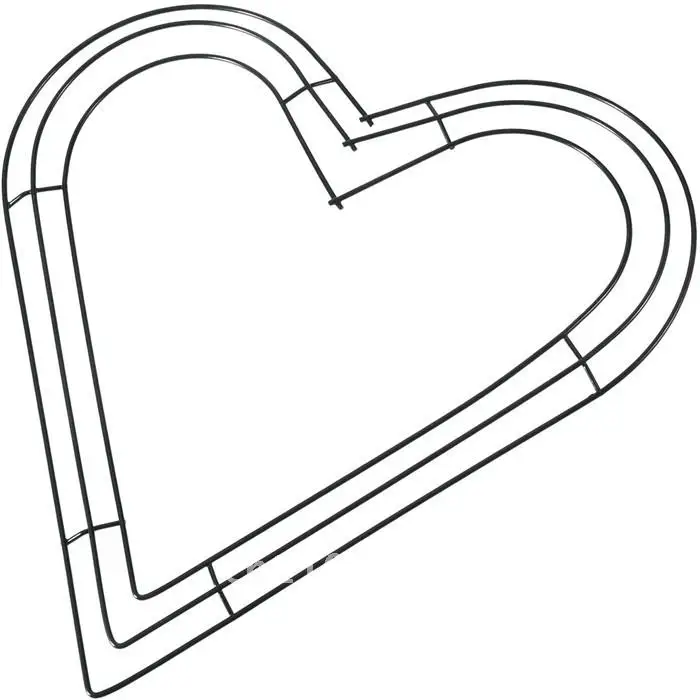 

Valentine's Day Wreath Heart Shaped Support DIY Holiday Atmosphere Love Heart Shaped Wreath