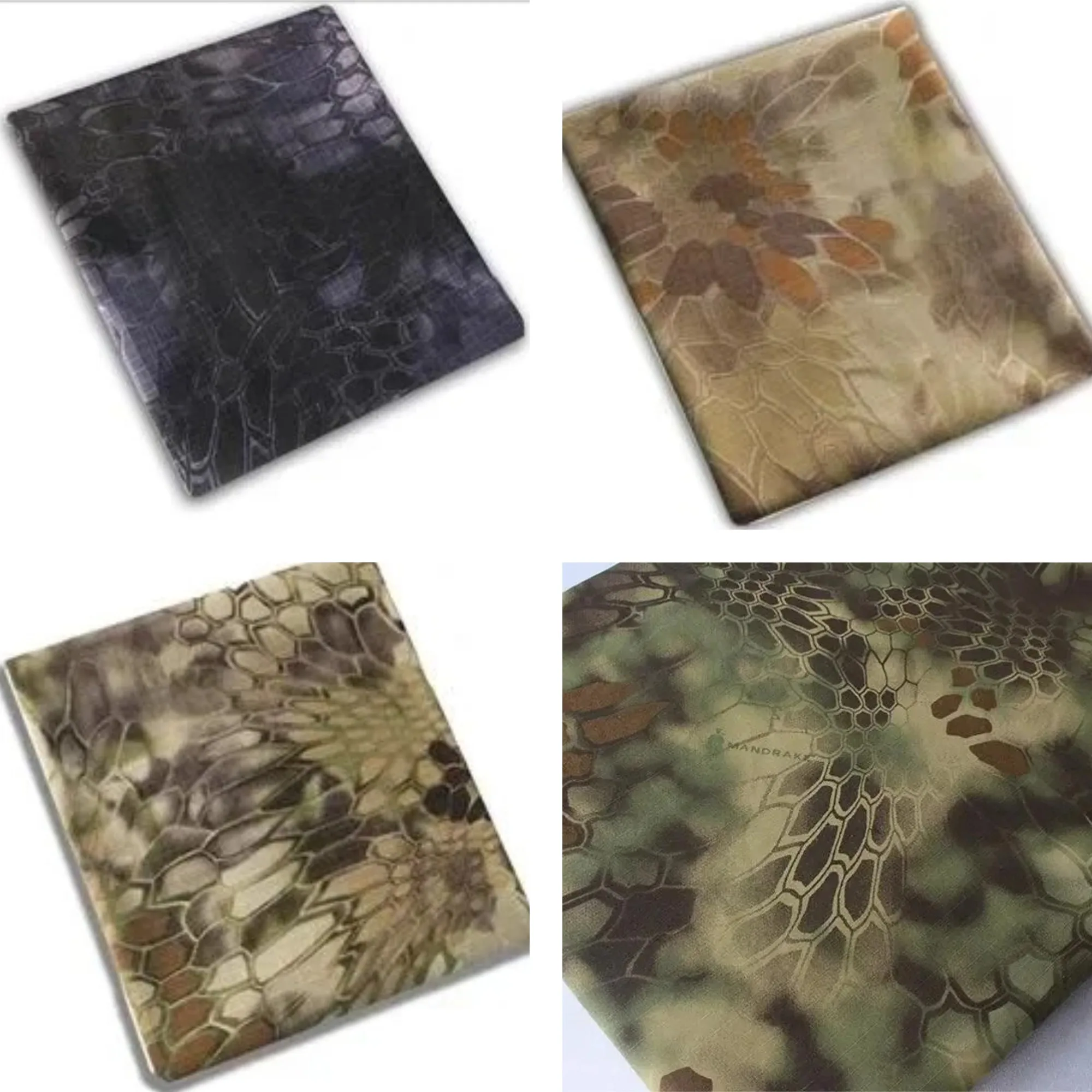 

1m Long Fabric Apparel Material Heavyweight Outdoor Black Printed Desert Python Pattern Plaid Blend Clothing Sewing DIY Fabrics