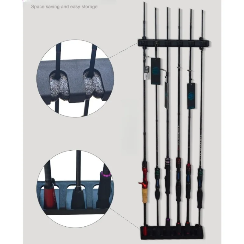 Soporte para cañas de pescar doble modo vertical/horizontal ABS - imagen 5