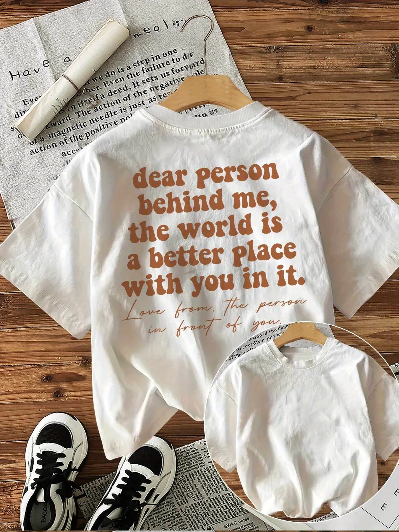 Soft Touch100% Cotton Letter Print about Love T-shirt Short Sleeve Crew Neck Casual Top for Summer Spring Women Shirt