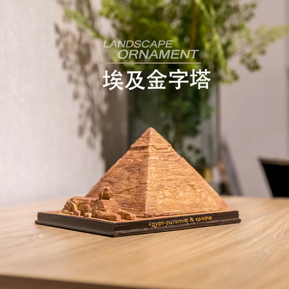 World Famous Building Miniature Model Egypt Pyramid Paremid Khufu Sphinx Craft Figure Model Toys Gift