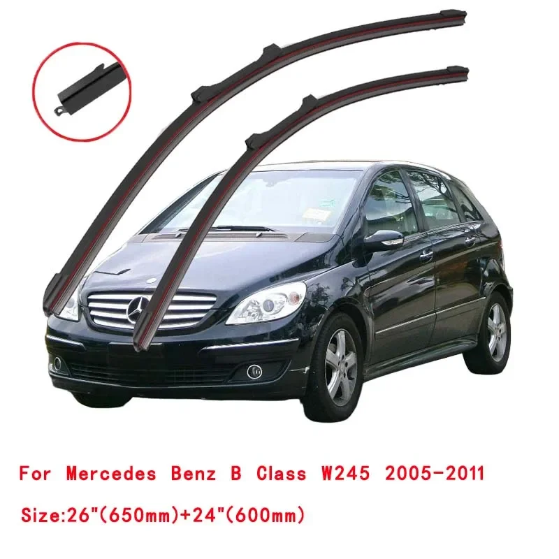 For Mercedes Benz B Class B-Class W245 2006~2011 Windscreen Windshield Accessories Window 2006 2007 2008 Car Front Wiper Blades