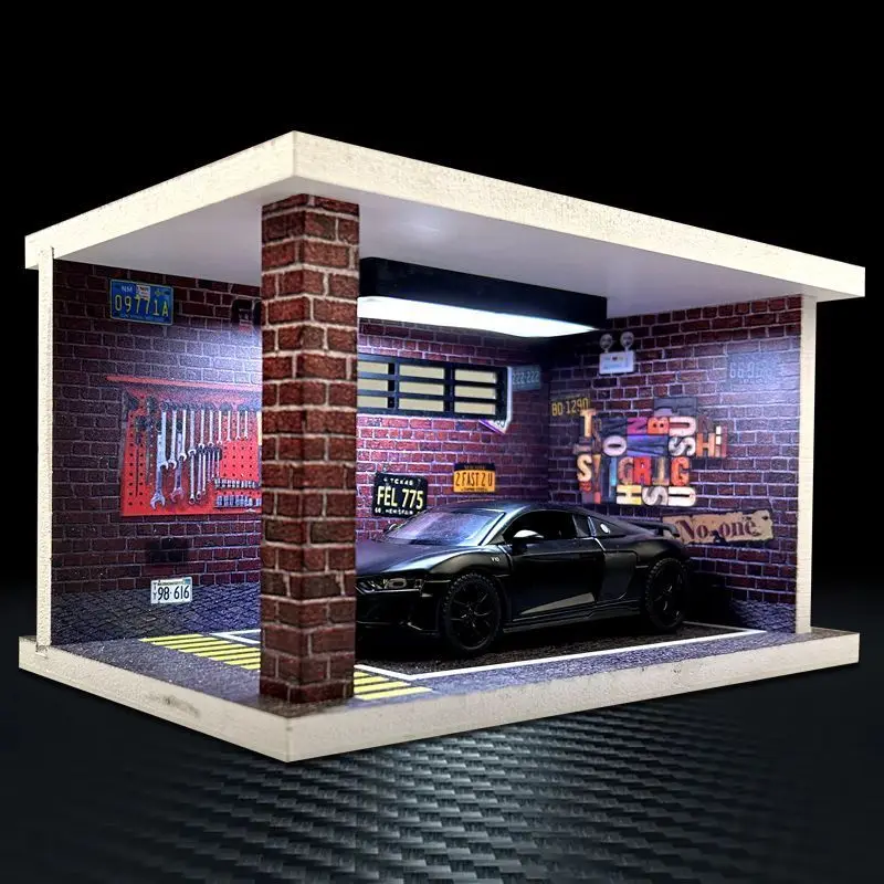 

1:32 Audi R8 V10 Plus supercar alloy car model casting metal toy car sound and light pull back simulation collectible gift toy