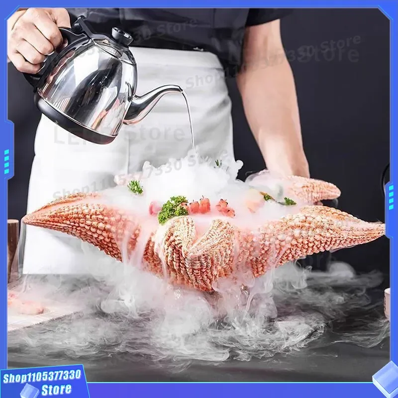 Large Ice Plate For Seafood Sashimi Salmon Serving Dish High End Artistic Concept Raw Fish Platter Tableware Special Design