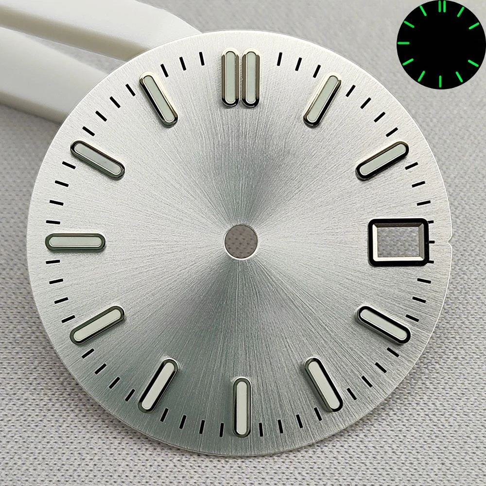 High Quality NH35/NH36 Dial Watch Dial Green Luminous Dial Suitable for NH35 NH36 Movement Watch Accessories Watch Repair S