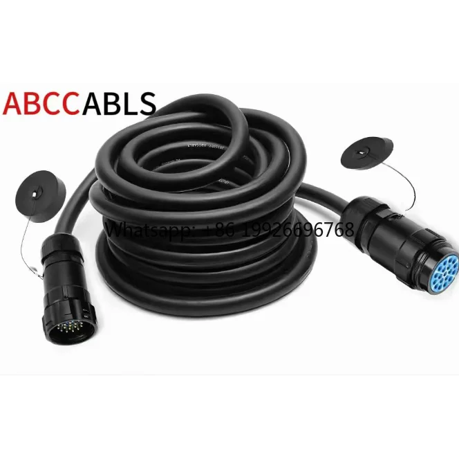 Socapex 19-Pin Male-Female Multi-Cable 19-Core 2.5mm/1.5mm PVC Jacket Oxygen-Free Copper Conductor PW-19P-MF Stage Cable