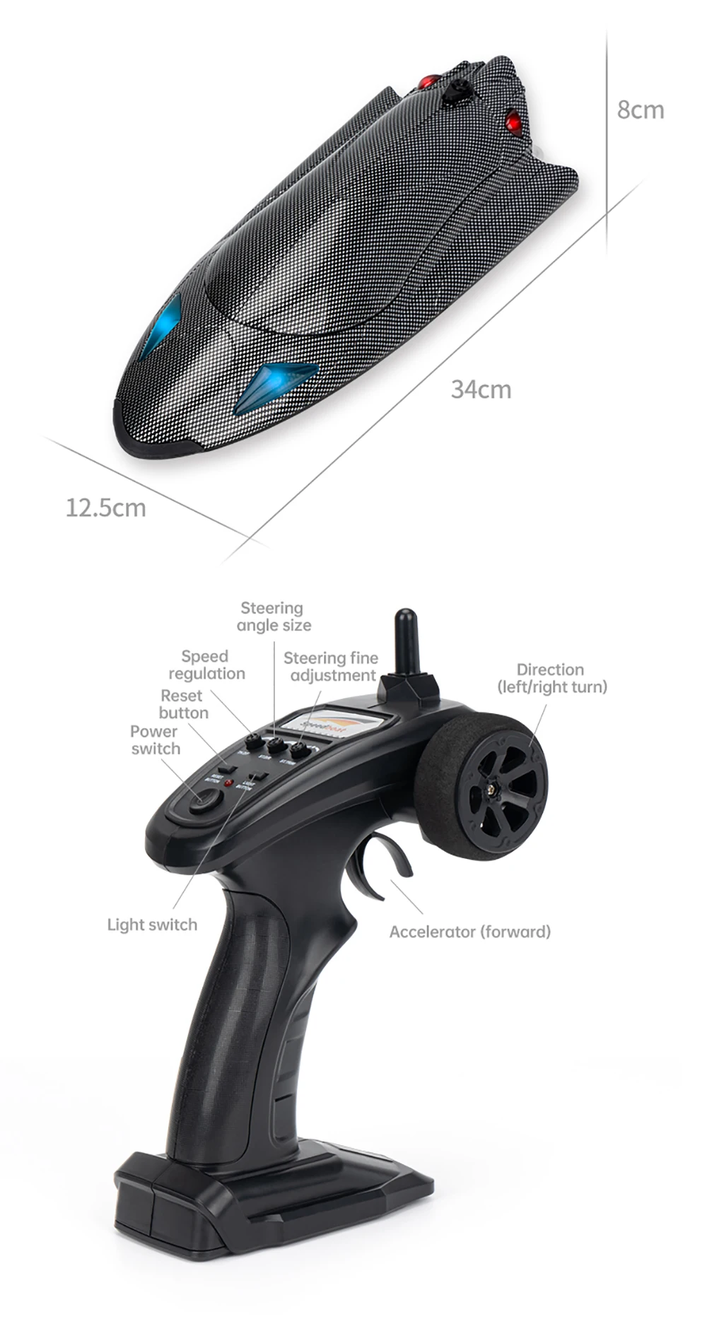 Fayee Fy011 Remote Control Speedboat For Kids And Adults Gift_voghion.com