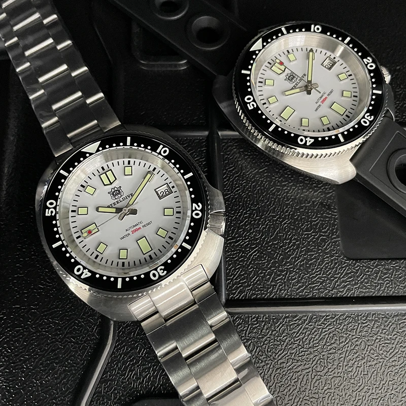 STEELDIVE Mens Diver Watches Turtle Luxury Automatic Mechanical Wristwatch 200M Waterproof Luminous Sapphire NH35 Ceramic Bezel