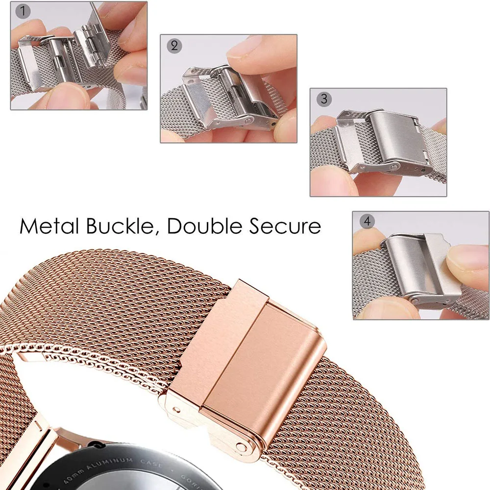 Cinturino Milanese in maglia di qualità per Xiaomi Mi Band 8 Pro donna uomo cinturino in acciaio inossidabile per orologio Redmi 4 Correa