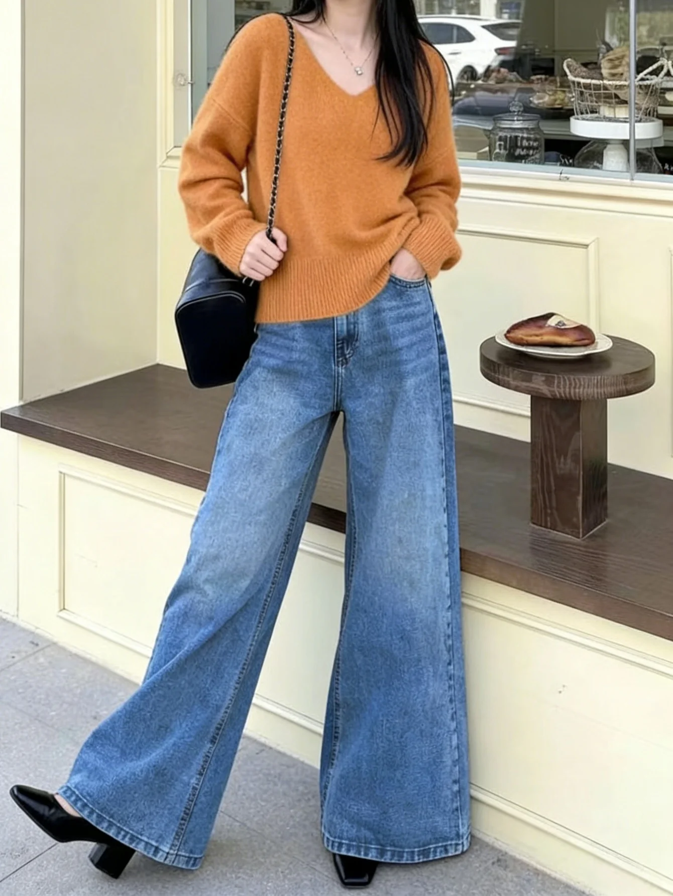 Loose Blue Jeans For Man Original Unisex Y2K Drip Street Denim Pants No accessories or belts included