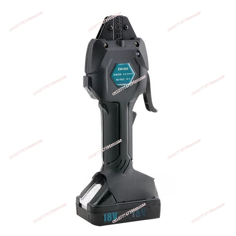 EW-50M Mini Rechargeable Cold Crimping Pliers, Electric Crimper for European Fork U Y Type Pre-Insulated Terminals