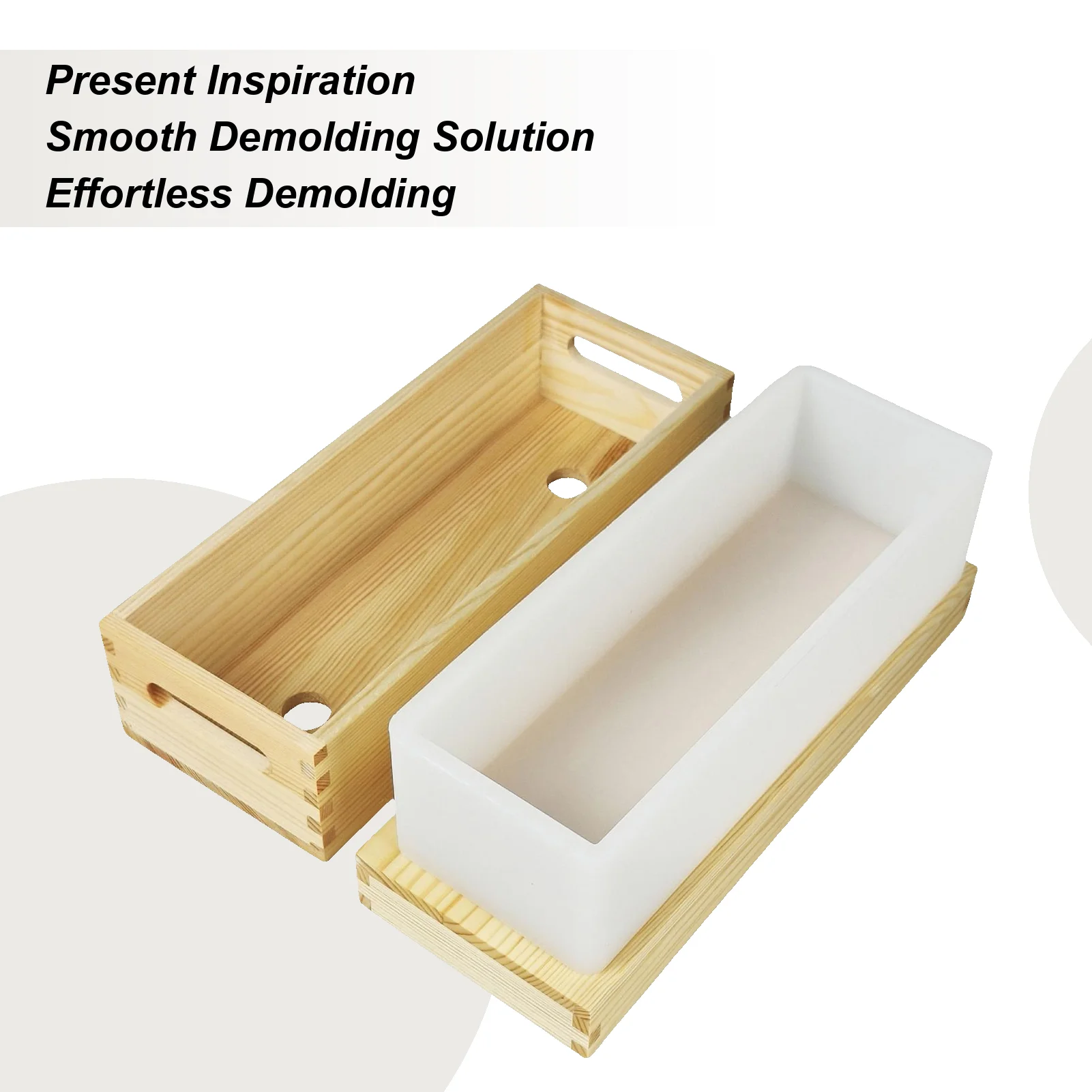 

Деревянные формы для мыла, силиконовые формы для изготовления мыла, 1300 мл, легкосъемные антипригарные формы для художественных ремесел на День святого Валентина