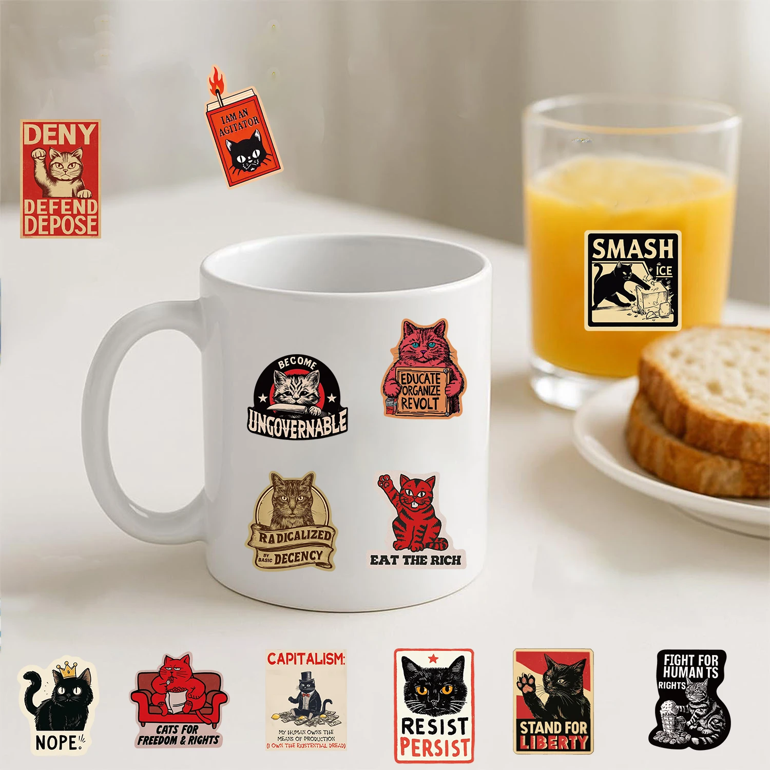 50 autocollants Revolt pour ca - Streetwear Brand Stickers avis et prix