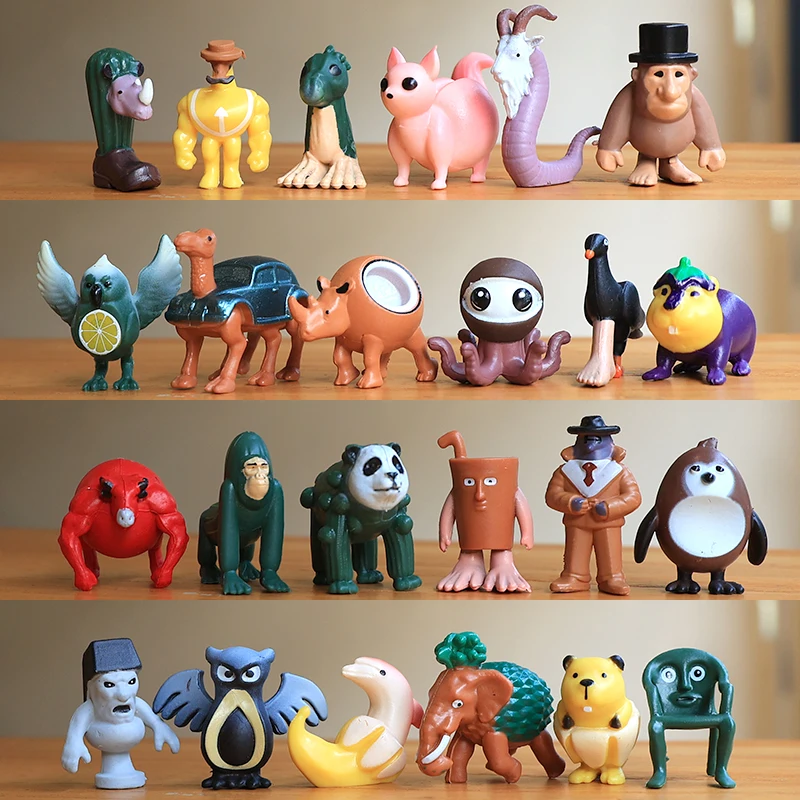 Cervello italiano AI Animali Tung Tung Tung Sahur Figura Tralalelo Tralala Figurine Bambola Giocattolo Decorazione da scrivania Modello Ornamento Regalo