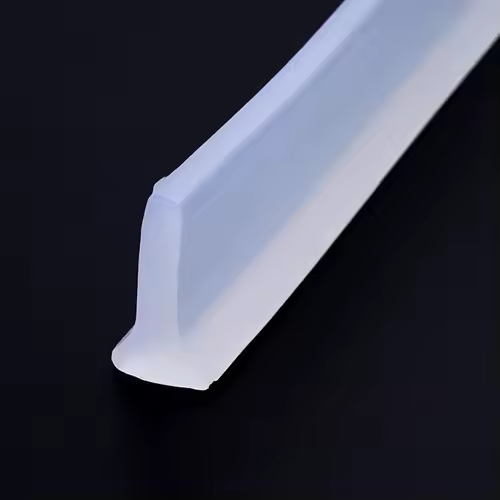 Rubber Silicone Shower Barrier Water Stopper Bathroom Waterproof Strip Water Retaining Strip Bendable Door Bottom Sealing Strip - Image 8