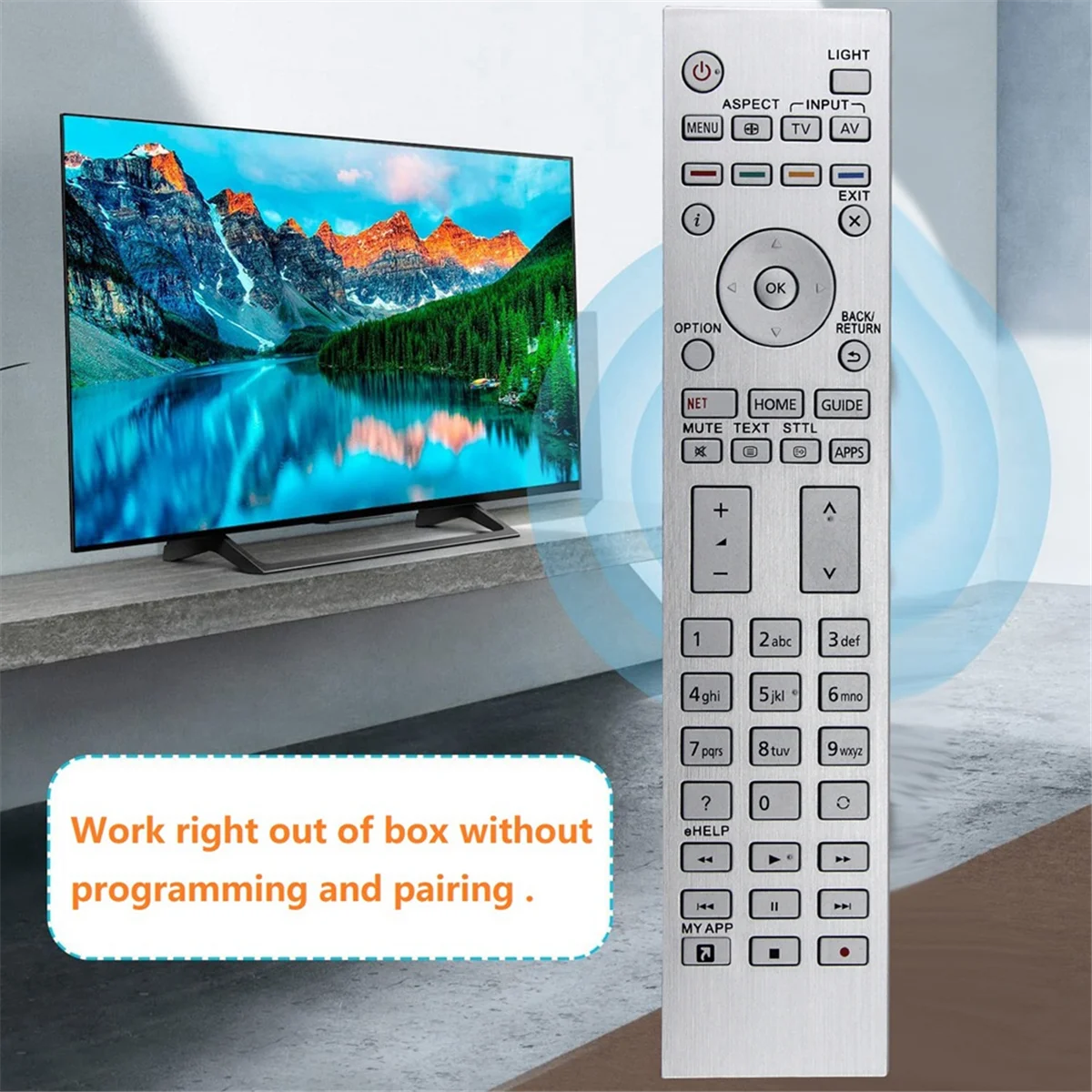 FFYY-Replace N2QAYA000144 Remote for Panasonic TV TX-65EZ950E TX-55EZ950E N2QAYB001253 TX-55HZ1000E TX-65HZ1000E TX-65HZ2000E