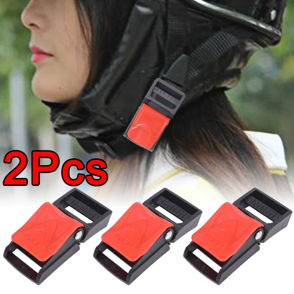 Electric Scooter Safety Helmet Buckle Universal Adjustable Plastic Clip Fastener Secure Safety Connector Motorcycle Accessories