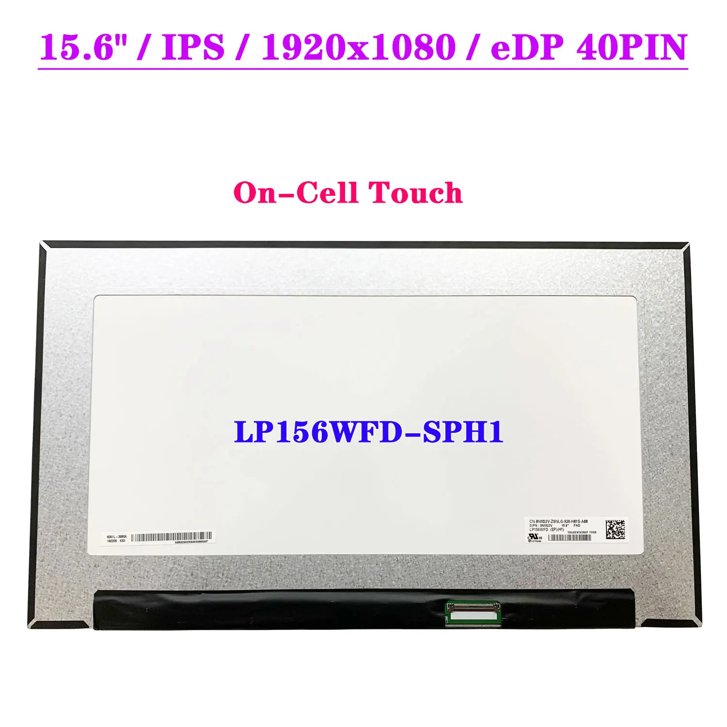 

15,6-дюймовый сенсорный ЖК-экран для ноутбука LP156WFD-SPH1 для Dell Inspiron 15 5584 FHD 1920x1080, матричная панель IPS, EDP, 40 контактов