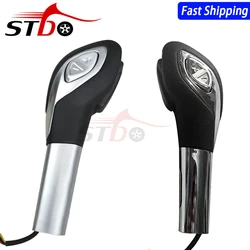 Gear Stick Shift Knob For Ford Fiesta 2013 2014 2015 Chrome Transit Car Shift Knob Head Silver Lever Shifter Car Accessories