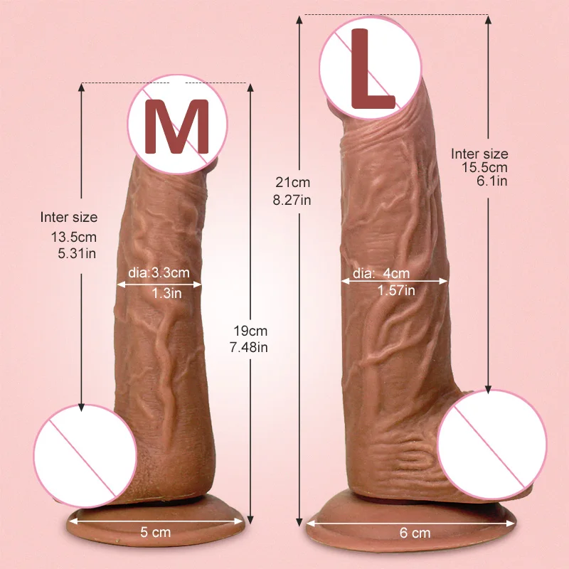 Gelugee Realistic Silicone Dildo Huge Sucker Soft Dildos for Women Masturbator Female Vagina Massage Anal Plug Sex Product 18+