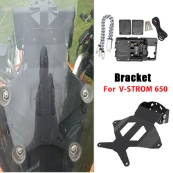 New Motorcycle Bracket mobile phone GPS board bracket mobile phone holder USB For SUZUKI V-STROM 650 XT DL 650 Vstrom 2012-2016