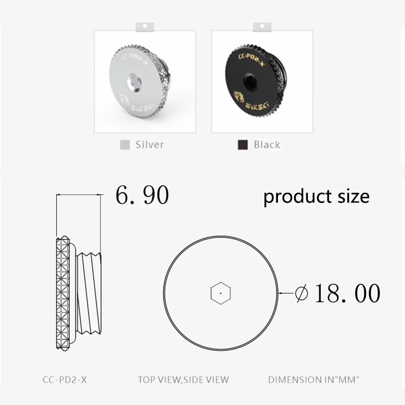 

Фитинг Bykski, ультратонкая дроссельная вилка, вилка водяного охлаждения G1/4 дюйма, для подключения розетки и замены пути потока воды, CC-PD2-X