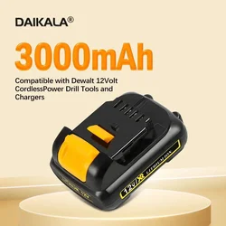 1-2Pack 10.8V/12V 3.0Ah 3.0Ah 12 Volt Max Lithium Battery For Dewalt DCB127 DCB120 DCB121 DCB119 Li-ion Power Tools Battery