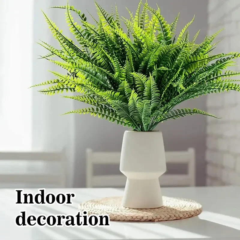 1PC Artificial Fern Plants Green Indoor and Outdoor Porch Courtyard Decoration