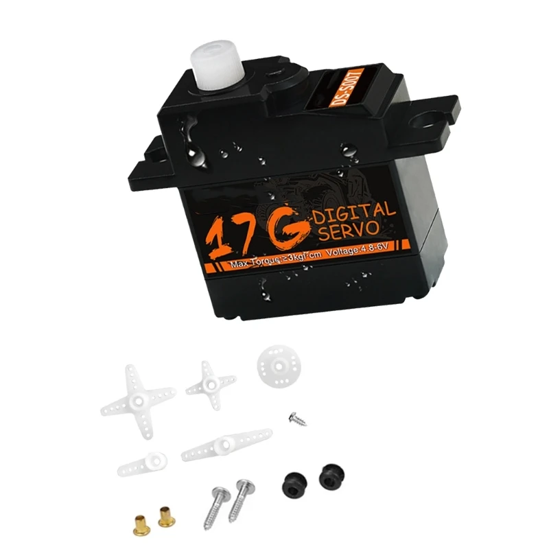  High Accuracy 180 Degree 17g Servo With Waterproofing Multiple Protections For Remote Control Model Car