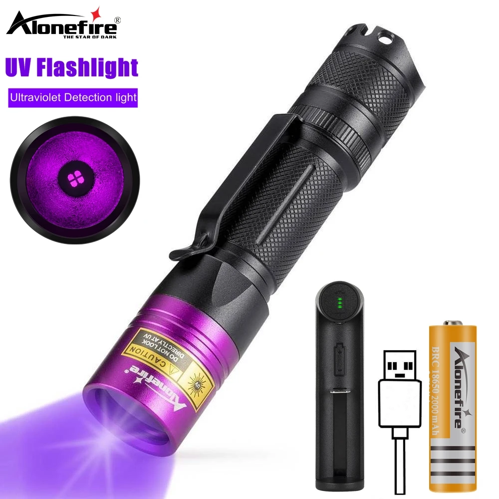 20W 365nm Blacklight UV Flashlight Curing Cat Tinea Pet Urine Stain Invisible Ink Marker Ore Money Scorpion Fluorescence Light