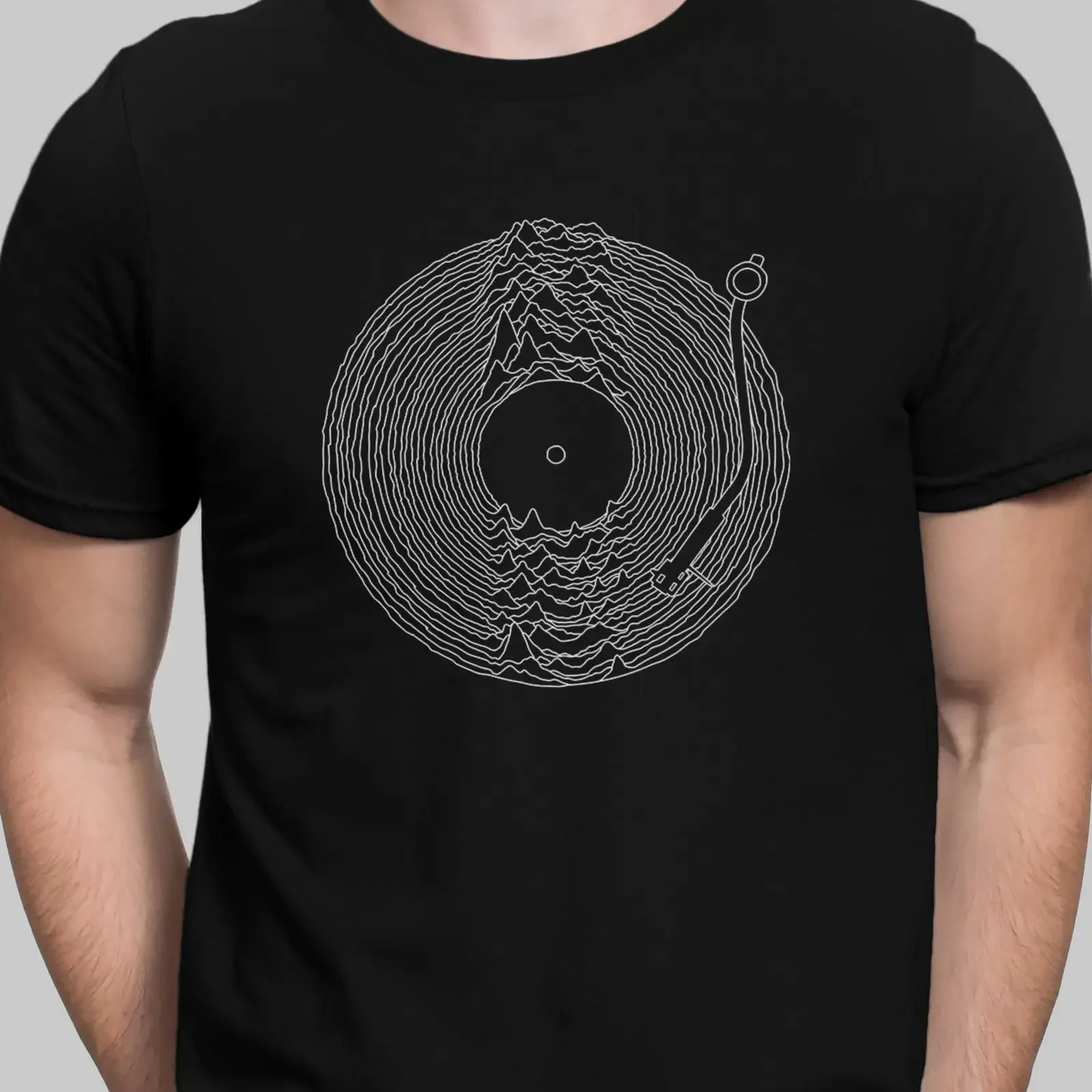 Joy Division T Shirt Vinyl Record Unknown pleasures Alternative Rock 80s Music vintage Washed fashion Soft Casual graphic