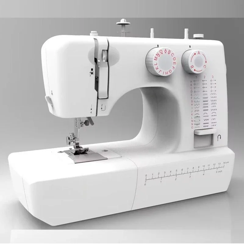 Mini Sewing Machine 818 Household Multifunctional 45 Linear Double‑Needle Device For Overlock And Buttonhole Stitching