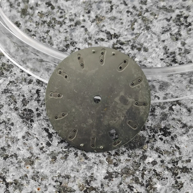 28.5 ミリメートル NH35 ダイヤルグリーン発光リップルパターンダイヤル NH35 自動ムーブメント時計アクセサリーに適したロゴをカスタマイズすることができます