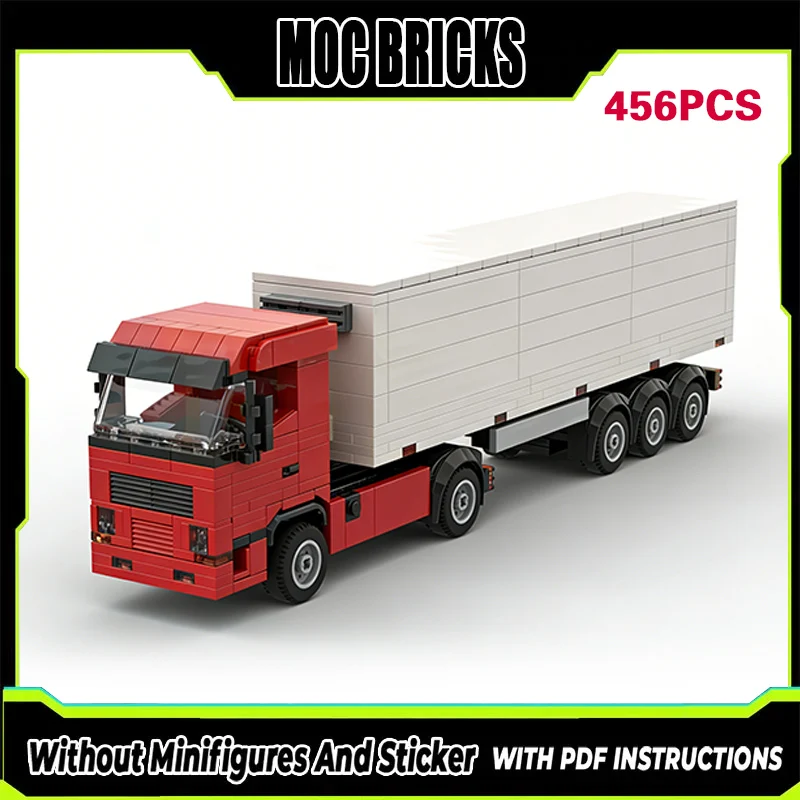 

Конструктор City Car Model MOC: Классический ретро-грузовик FH, модульная технология, подарки, праздничный набор для сборки, детская игрушка