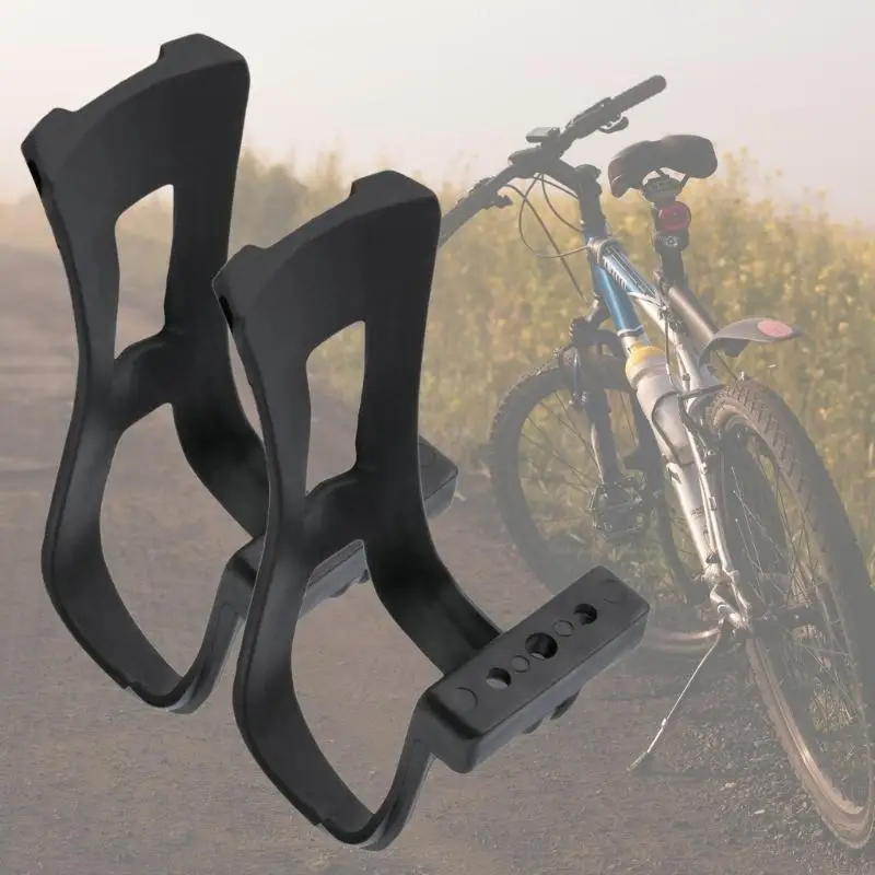 97QE Road Bike Pedal Toe Clip Bicycles Pedal Half Clips Cycling Pedals Toe Clip Strap