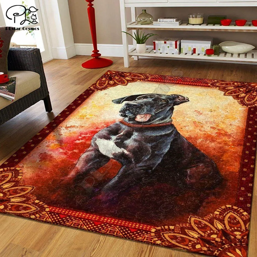 

Great Dane Area Rug Gift 3D Printed Room Rug Mat Floor Anti-slip Large Rug Carpet Home Decoration 1