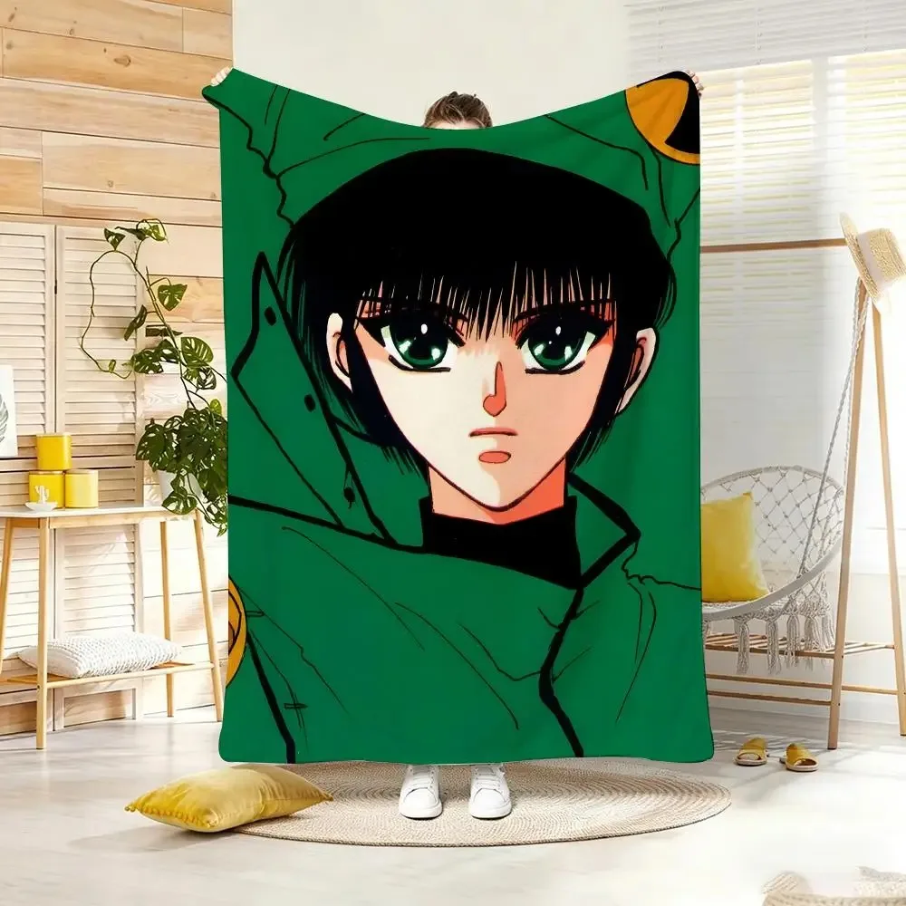 Cartoon Character T-Tokyo Babylon Throw Lightweight  Flannel Blanket Soft Skin-friendly for Summer Cooling