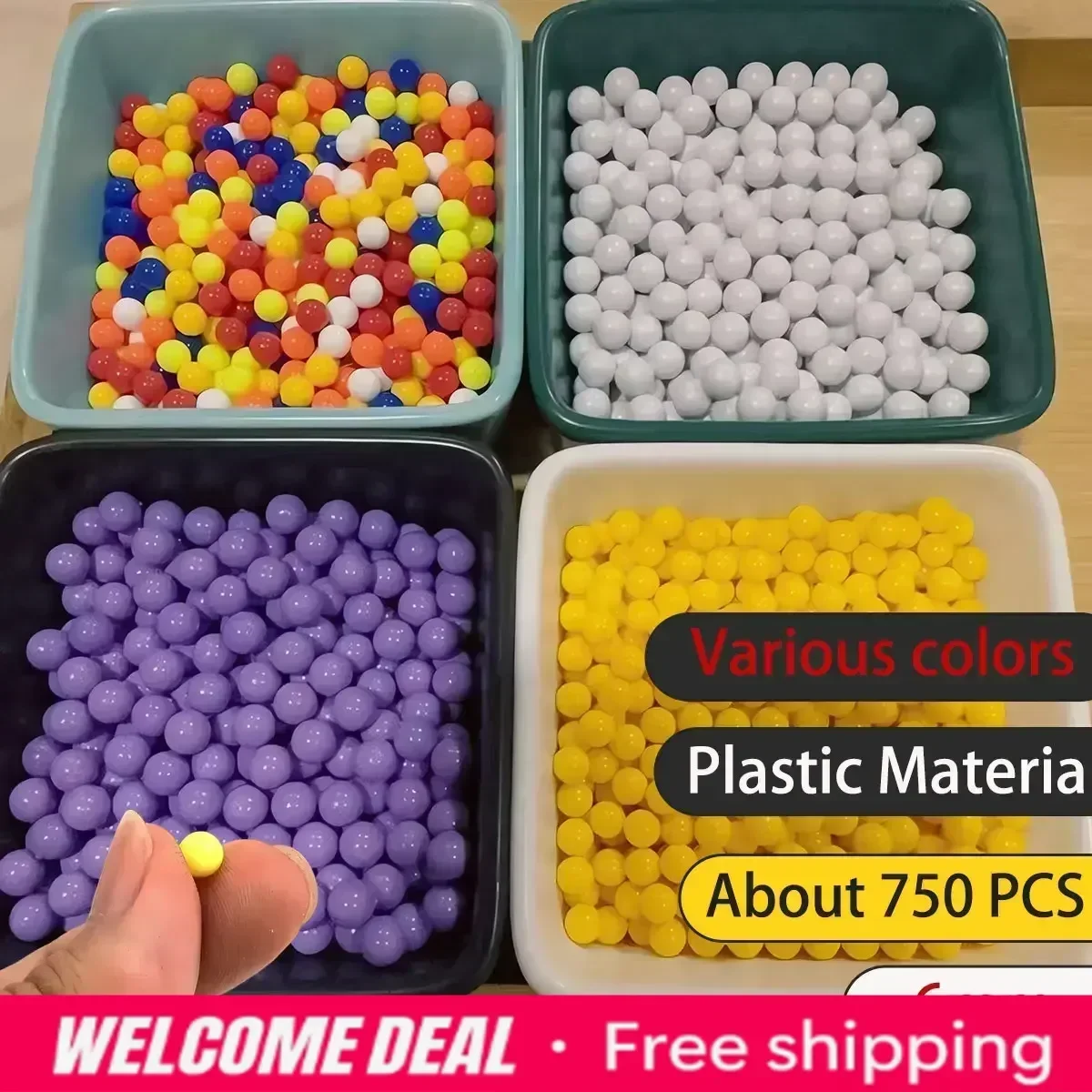 2029 2026 750PCS Standard 6MM Paintball Bullets Toy Security Plastic Ball BB Balls For Shooting Yoys New