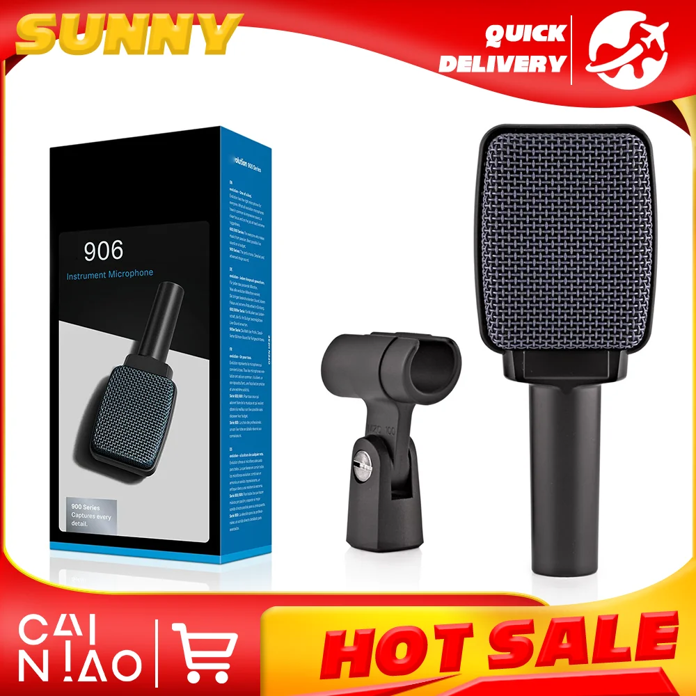 Microphone supercardioïde E906 de haute qualité avec pince pour instruments – Meilleures ventes