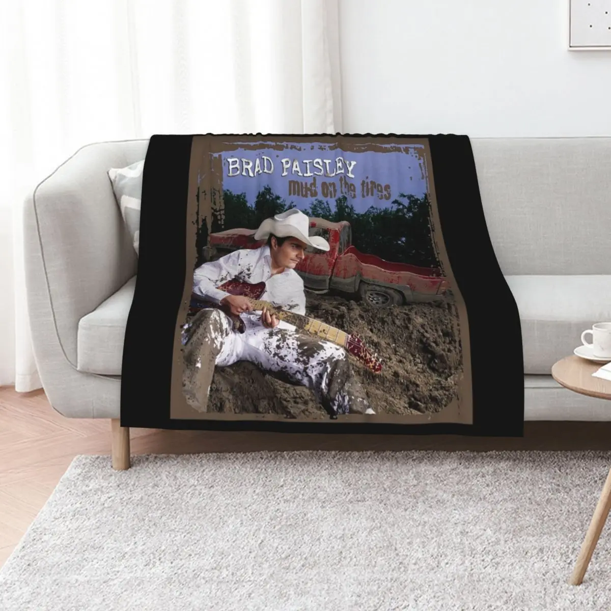 Brad Paisley Mud on the tires Throw Blanket Tourist Furrys for sofa Luxury Brand Baby Blankets