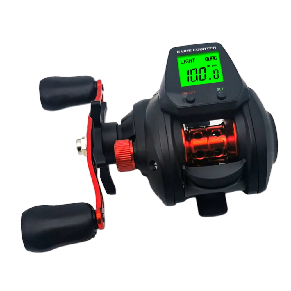 

1pc Fishing Baitcasting Reel 7.2:1 Digital Fishing Baitcasting Reel With Accurate Line Counter Large Display Fishing Accessories