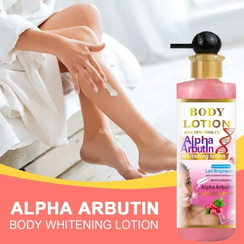 Alpha Arbutin Whitening Cream Body Lotion Improves Rough, Dull and Even Skin Tone, Brightening and Moisturizing 500ml