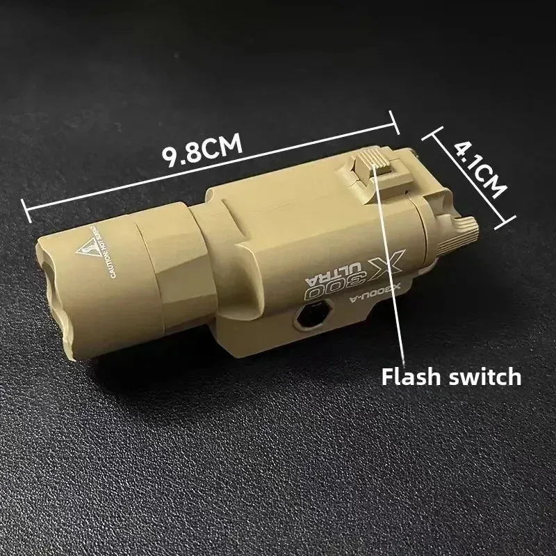 Comfortable Hold X300 Hand Gun Flashlight Easy Use Simulation Toy Decor Parts view 5
