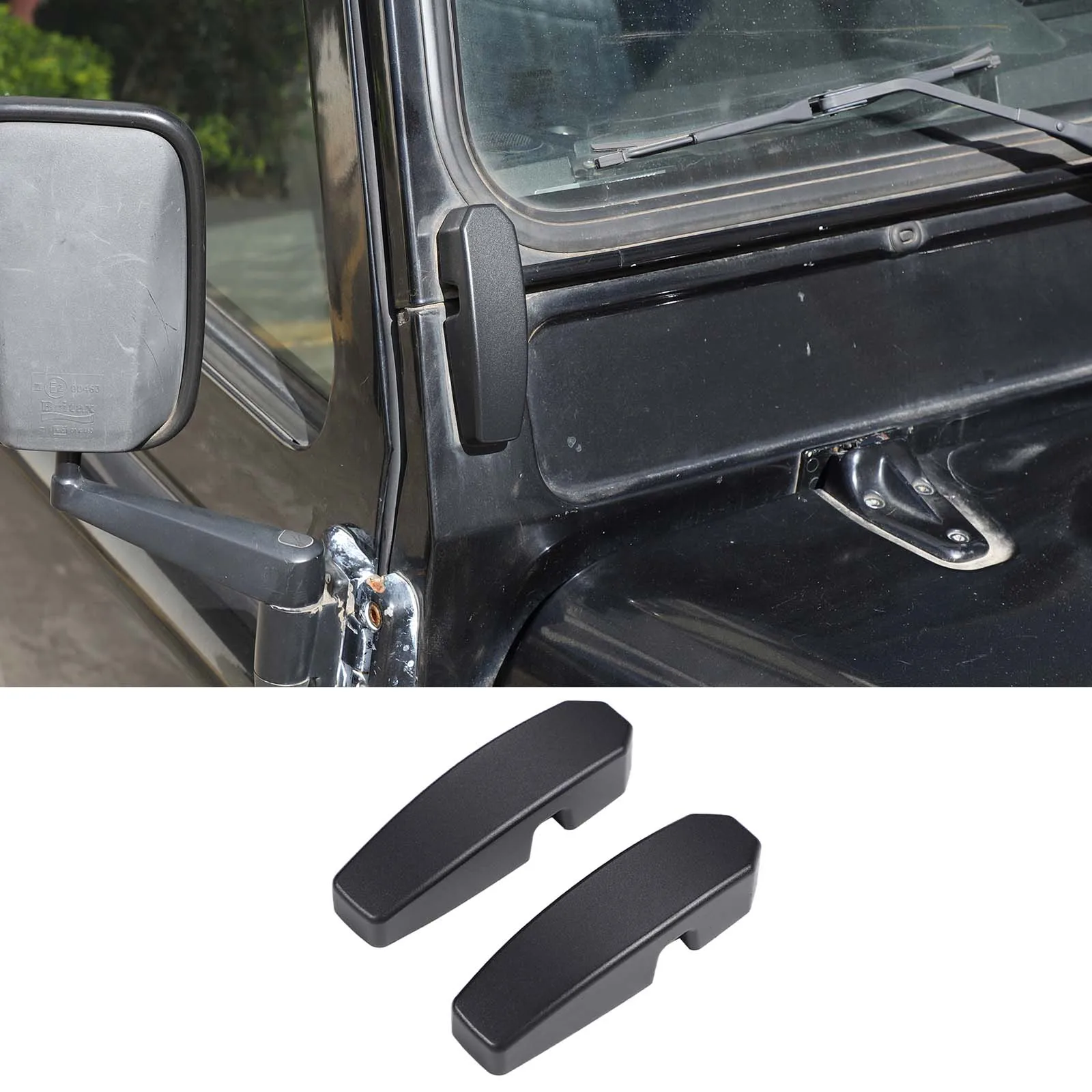 For Land Rover Defender 2004-2018 Aluminum Alloy Car Front Window Windscreen Bulkhead Support Bracket Covers Accessories