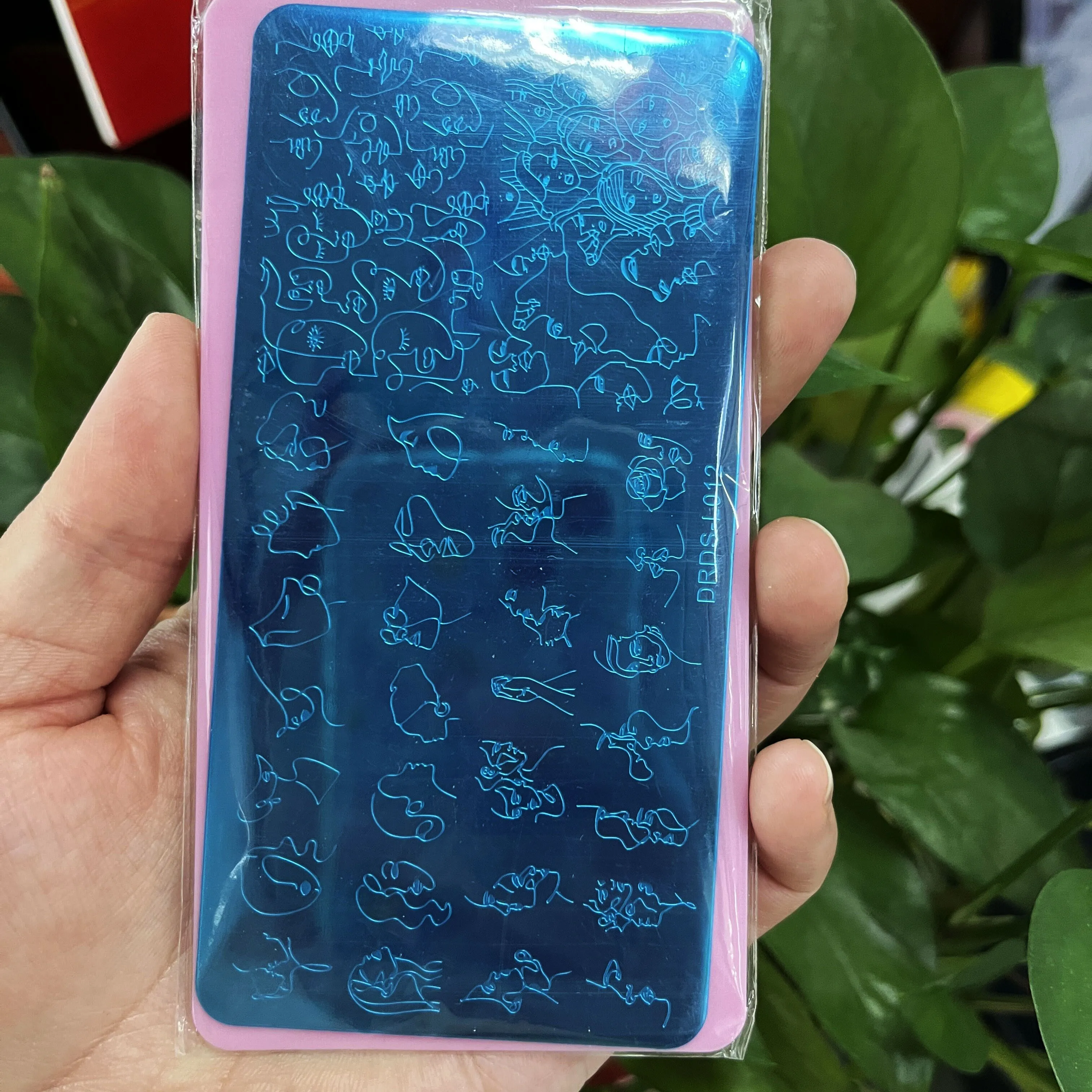 12X6cm Bohemia Stainless Steel Nail Art Stamp 3DFace/Flowers/Geometric Nail Template DIY Xmas Painting UV Polish Manicure Tool