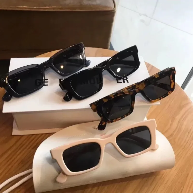 Women Rectangle Vintage Sunglasses Brand Designer Retro Black Sun Glasses Female Eyeglass Cat Eye Driver Goggles