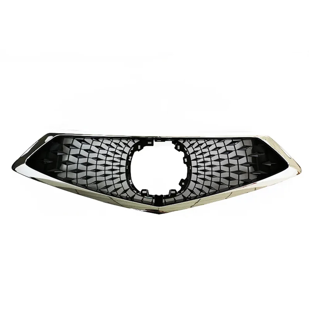 Collision Parts For Acura RDX 2019-2022 Modified Front Mid Grill Mesh Grille Assembly Car ABS Grills Upper Bumper Grid