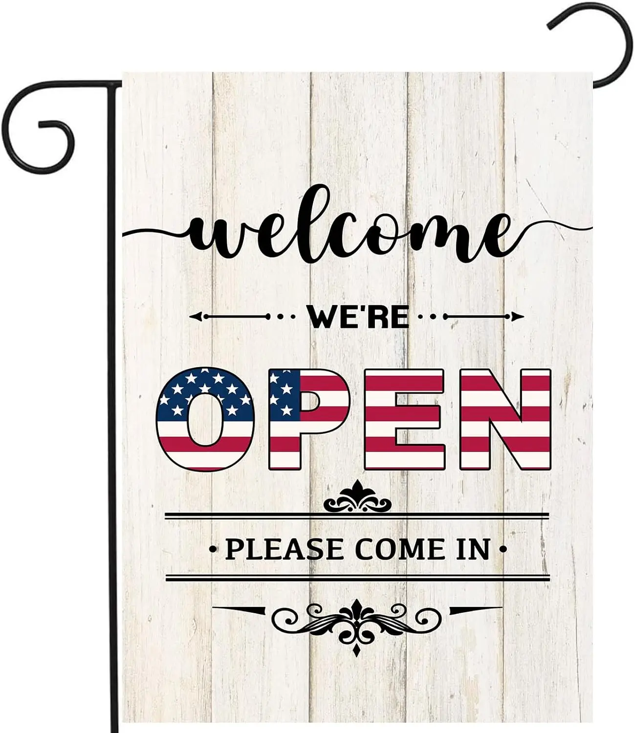 Open Flag Come in We are Open Signs for Businesses Welcome Garden Flags for Outside 12x18 Double Sided Seasonal Funny Yard B llz
